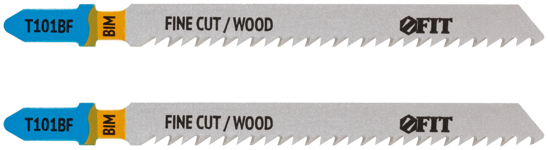 Полотна по дереву, Bimetal, шлифованные под свободным углом зубья, 100/74/2,5 мм (T101BF), 2 шт. (40901)