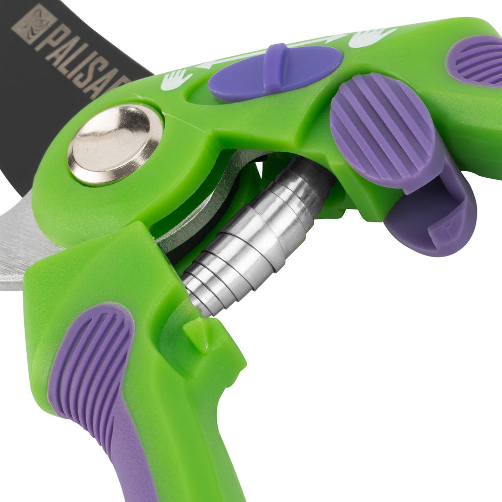 Секатор прямого реза, 215 мм, регулировка захвата, двухкомпонентные рукоятки, Palisad (60485)