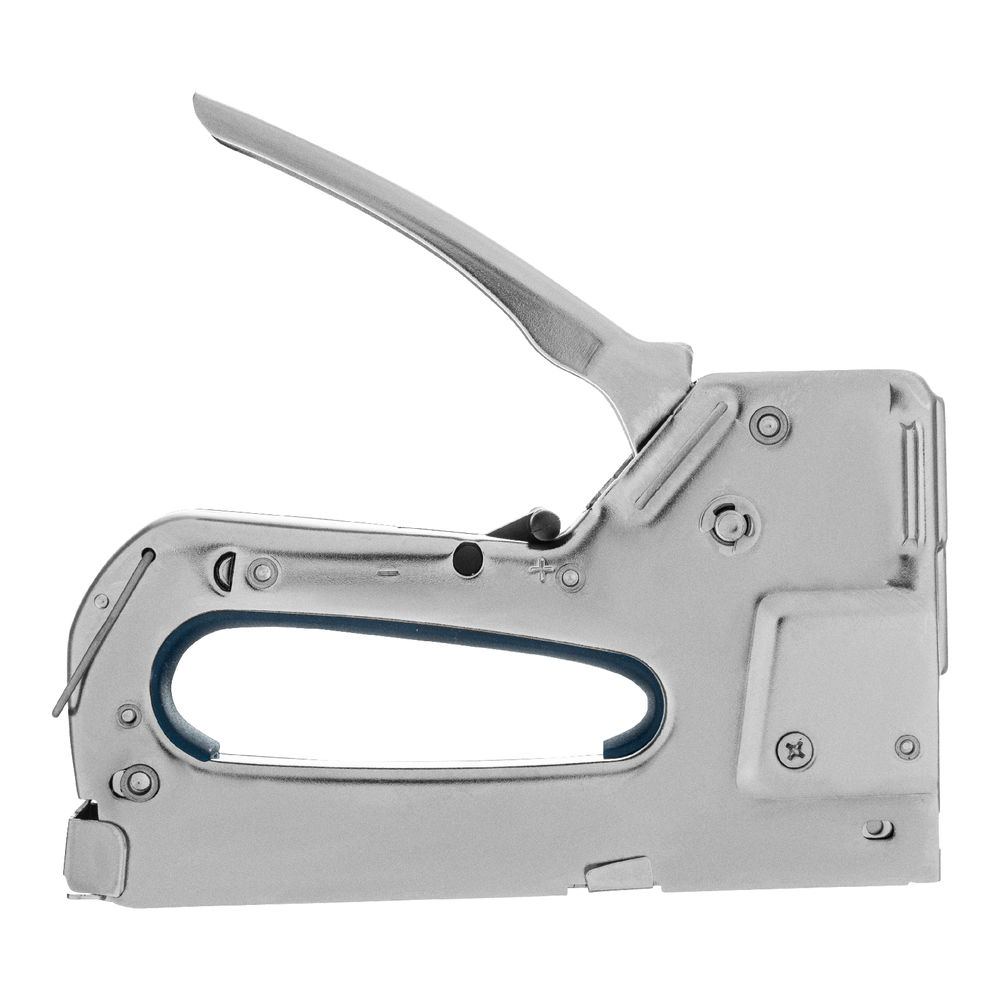 Степлер мебельный, металлический, регулируемый, тип скобы: 53, 4-14 мм Сибртех (40101)