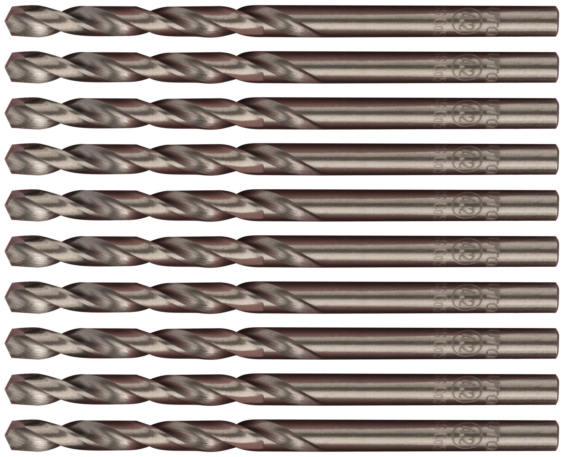 Сверло по металлу Cutop Profi с кобальтом 5%, 4,2 x 75 мм (10 шт) (48-42-10)