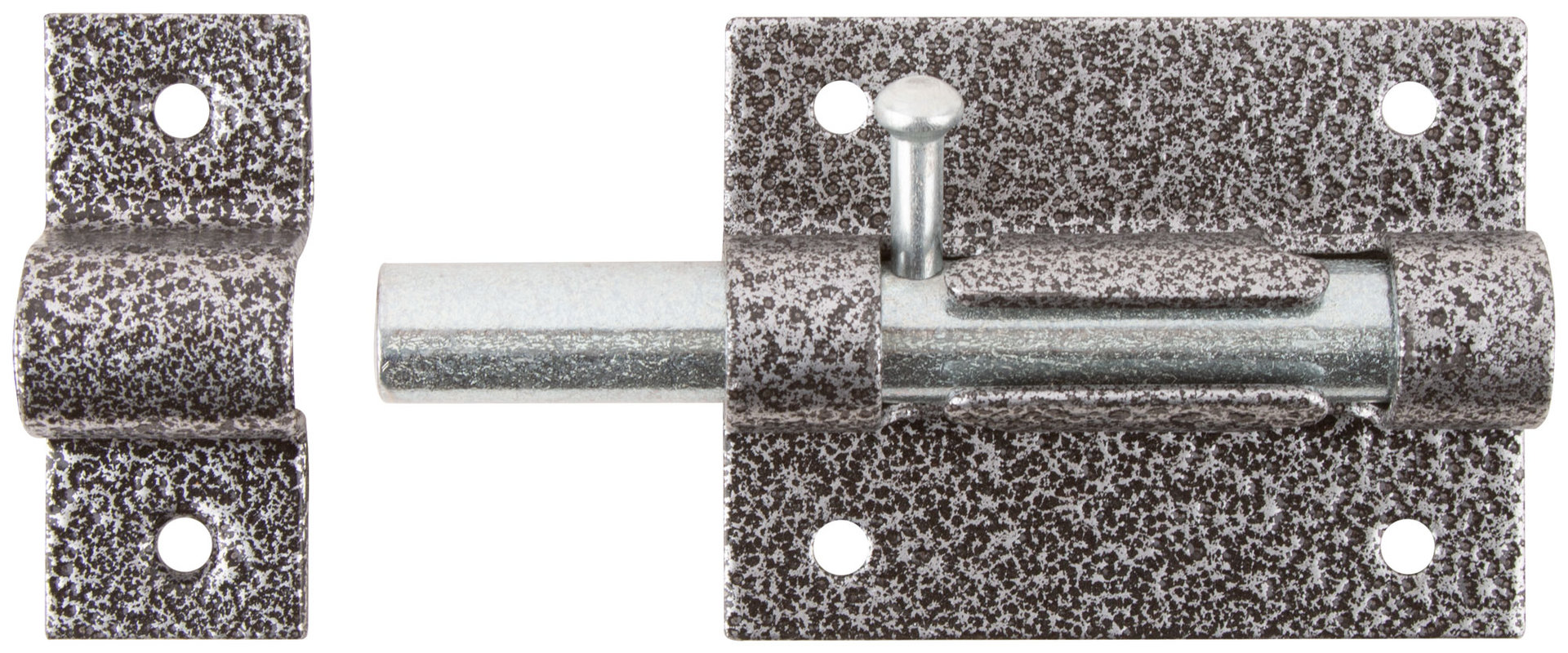 Засов накладной, серебро (66678)