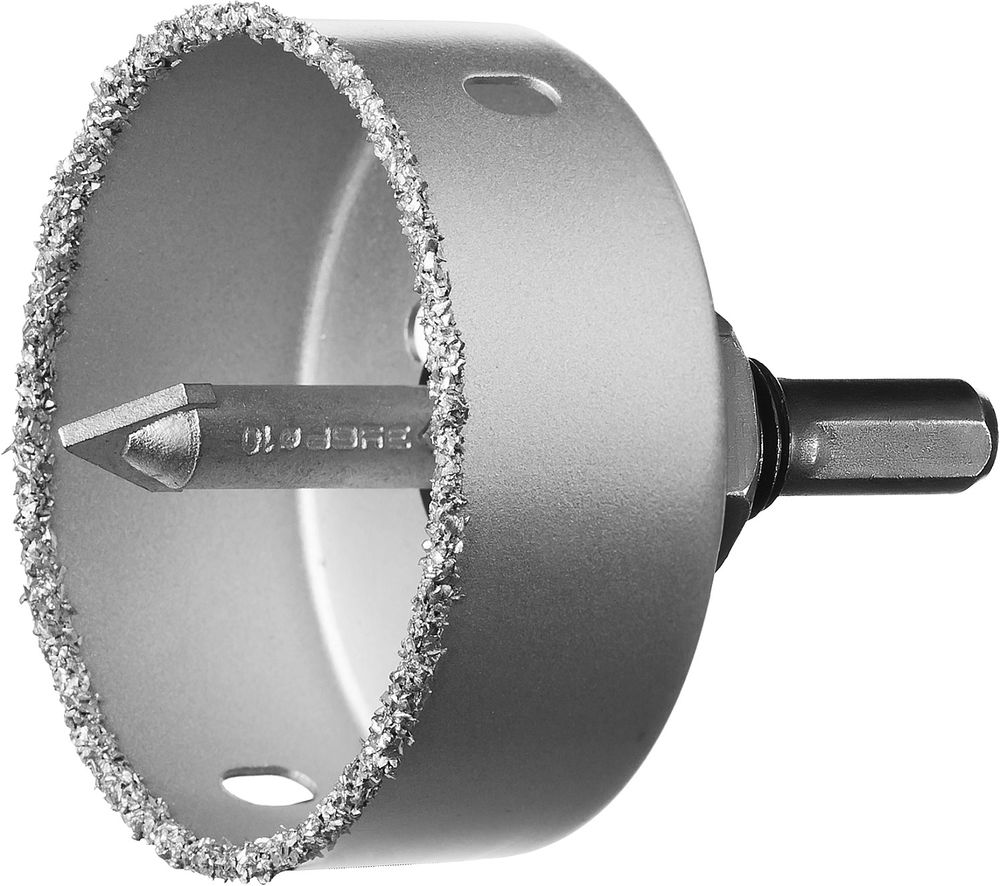 Коронка-чашка 76 мм, L 25 мм, карбид вольфрама ЗУБР Профессионал 33360-076_z01