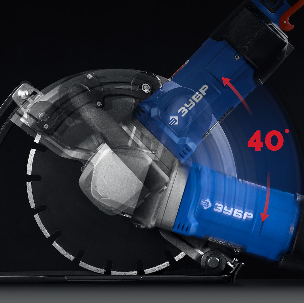 Штроборез (бороздодел) d 305 мм, 2700 Вт, глубина 100 мм ЗУБР Профессионал ЗШ-П100-2700 ПСТ