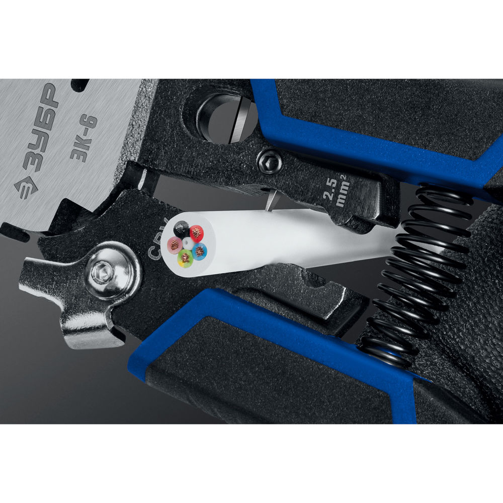 Клещи электромонтажные ЭК-6 6-в-1 210 мм ЗУБР Профессионал 23348