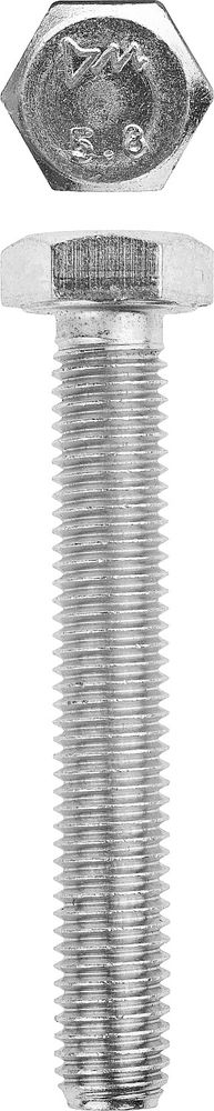 Болт M12 x 100 мм, кл. пр. 5.8, цинк, 5 кг, ГОСТ 7798-70 ЗУБР 303080-12-100