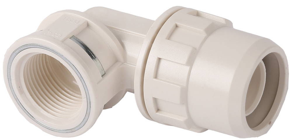 Муфта угловая ШиреФит штуцер с гайкой внутренняя резьба 20 мм - 3/4 ЗУБР 51466-20-3/4