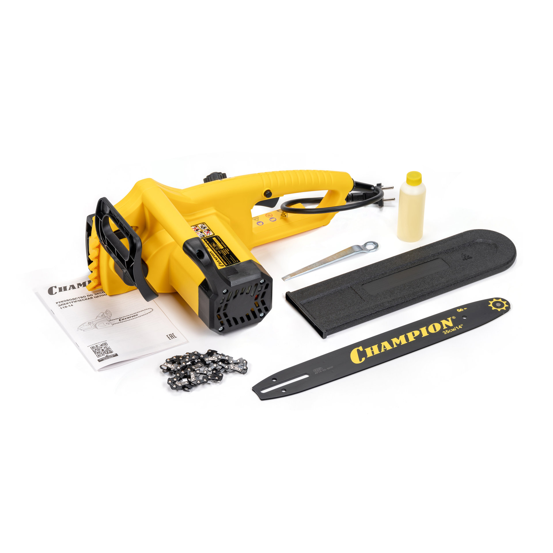 Электропила CHAMPION 118-14 3/8-1,3-52 (1,8кВт 3,72кг) (118-14)