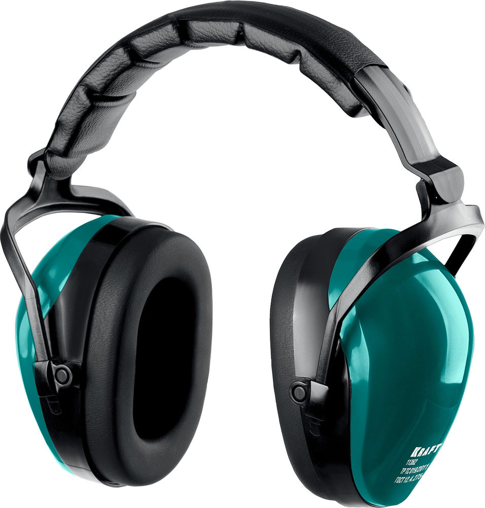 Защитные наушники PROFI, защита до 109 дБ, шарнирное крепление чашек, со складным мягким оголовьем KRAFTOOL 11362