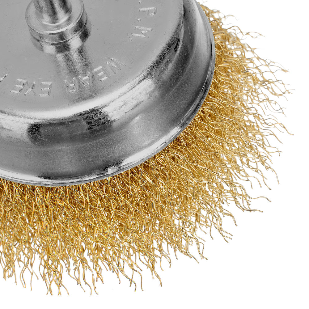 Набор щеток для дрели, 2 шт, 1 плоская, 100 мм, 1 чашка, 75 мм, со шпильками Matrix (74480)