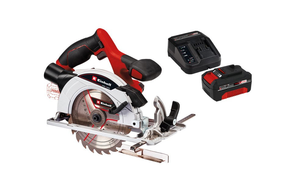 Пила циркулярная аккумуляторная Einhell PXC TE-CS 18/165-1 Li + 1 акк.4Ач + ЗУ 3А (4331207SET)