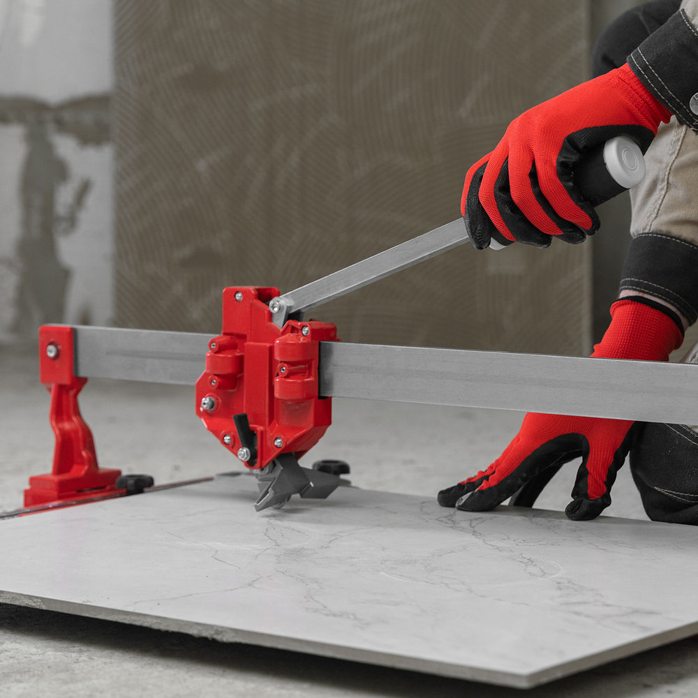 Плиткорез ручной монорельсовый 600 х 14 мм, ходовая каретка,9/4 рег. подшипников, литая станина// MTX (87591)