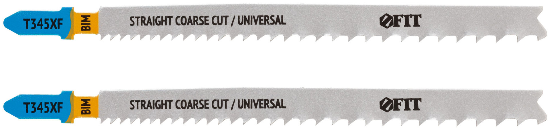Полотна по дереву, металлу, пластмассе, Bimetal, фрезерованные зубья, 132/106 мм, перемен. шаг (T345XF), 2 шт. (40905)