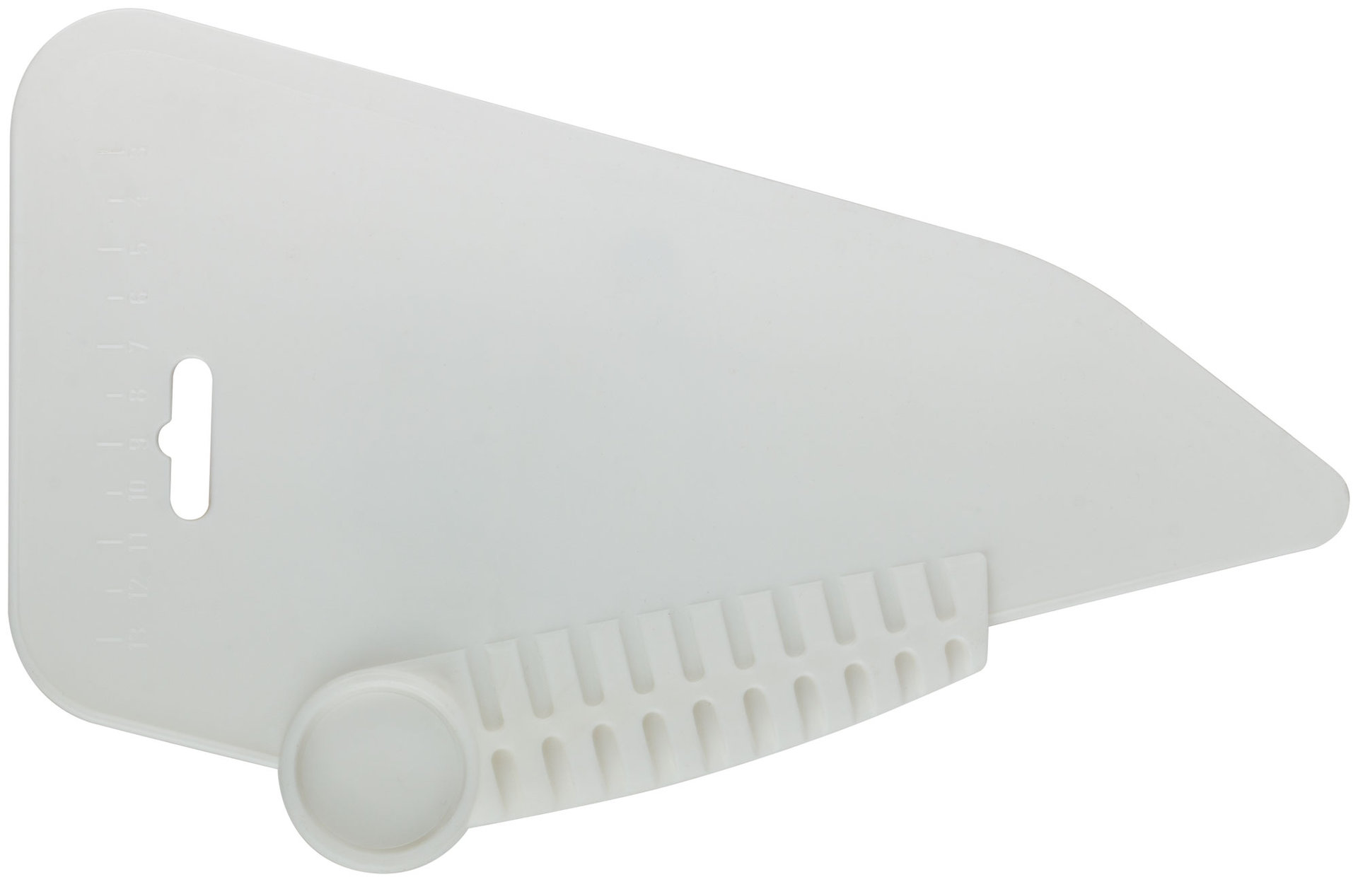 Шпатель прижимной, для разглаживания обоев, пластиковый, белый 280 мм (06905)