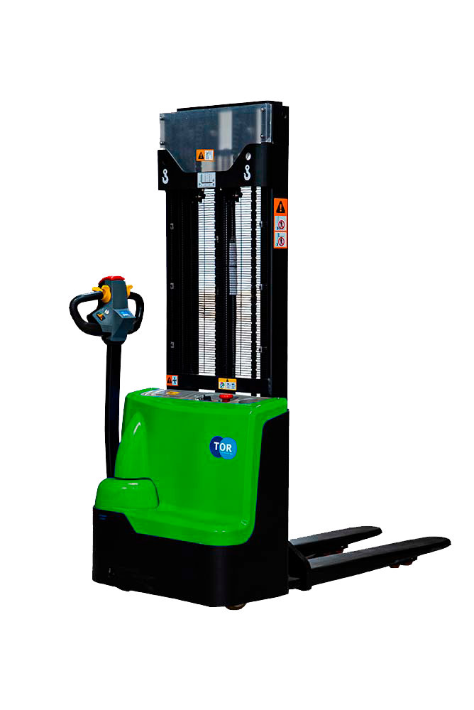 Штабелер самоходный 1,5 т 4,0 м TOR WS15H-4000SC PRO Li-ion 24/60 В/Ач контр. скорости подъема (1049223)