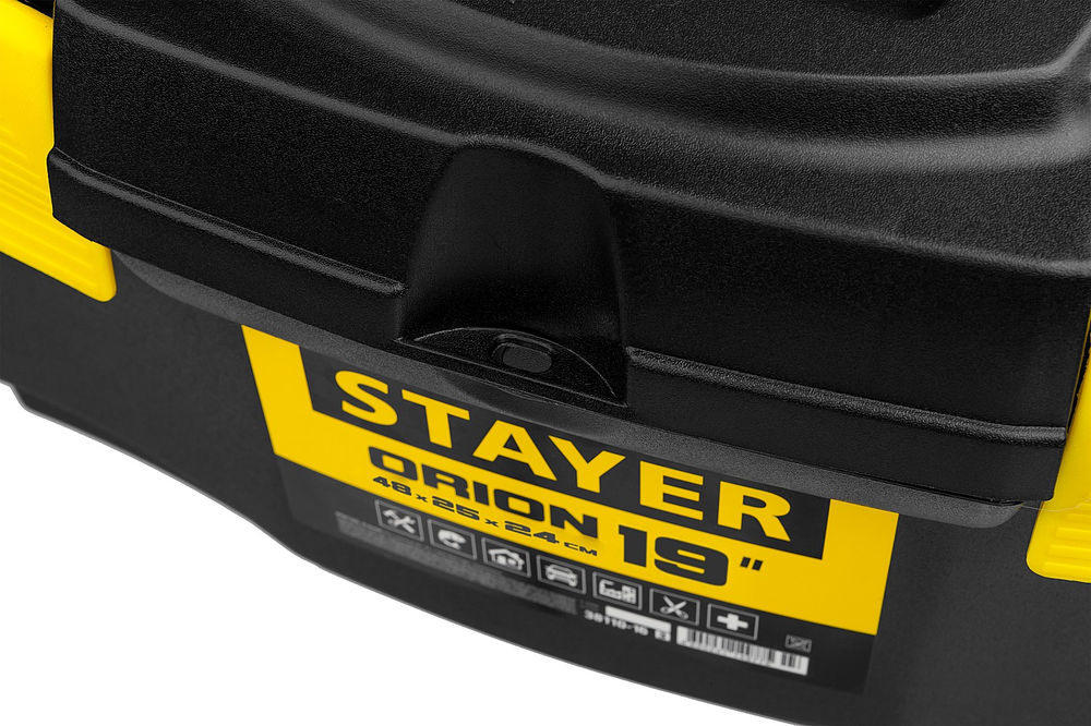 Ящик пластиковый для инструментов 480 х 250 х 240 мм, (19) ORION-19 STAYER 38110-18