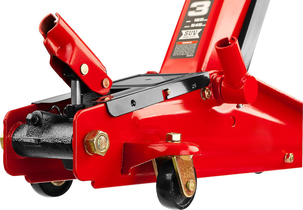 Домкрат подкатной 3 т, 155 - 545 мм с высоким подъемом R-55 RED FORCE Professional STAYER 43157-3