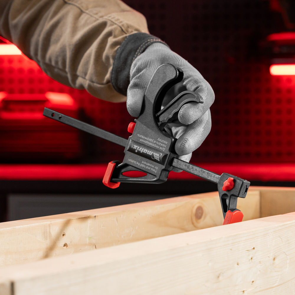 Струбцина универсальная F-образная, 150 х 265 х 45 мм, пластмассовый корпус Matrix (20561)