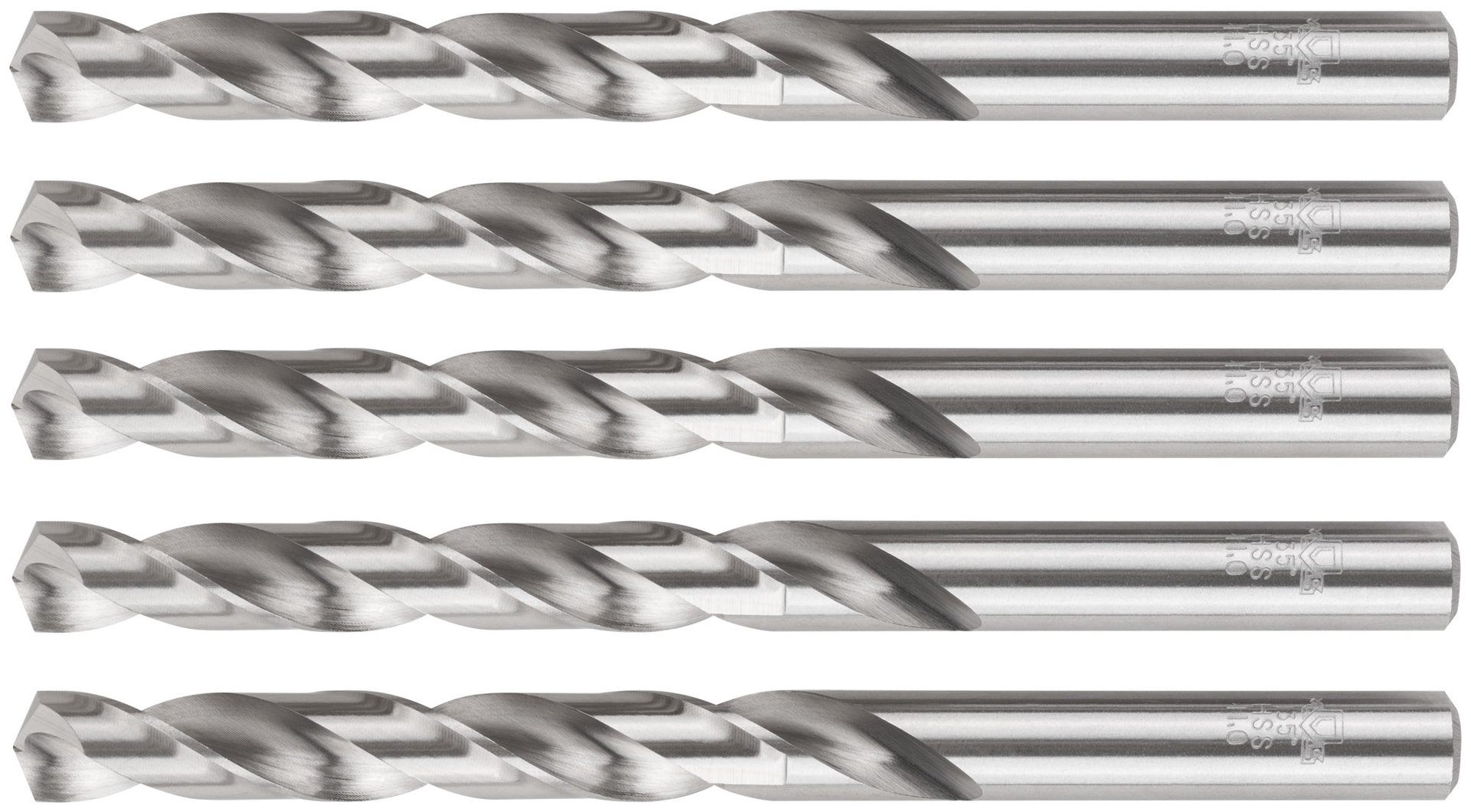Сверла по металлу HSS шлифованные, угол заточки 135°, 11,0 x 142 мм (5 шт.) (35710М)