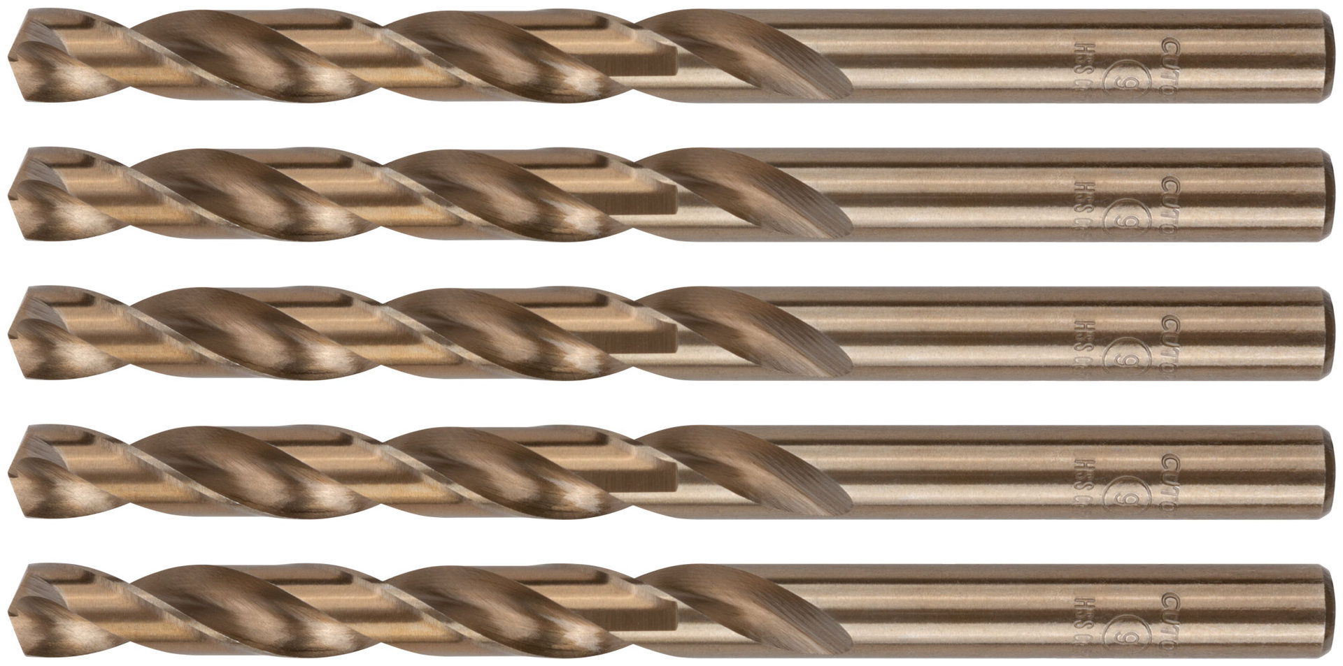 Сверло по металлу Cutop Profi с кобальтом 5%, 9 x 125 мм (5 шт) (48-90-5)