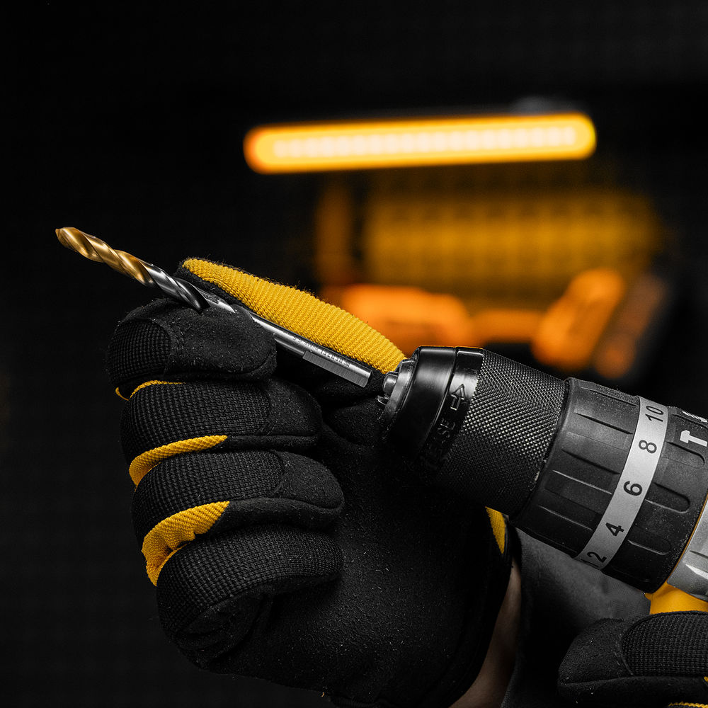 Сверло спиральное по металлу 6,5 x 93мм, Р6М5, Golden Tip, многогранная заточка Denzel (718279)