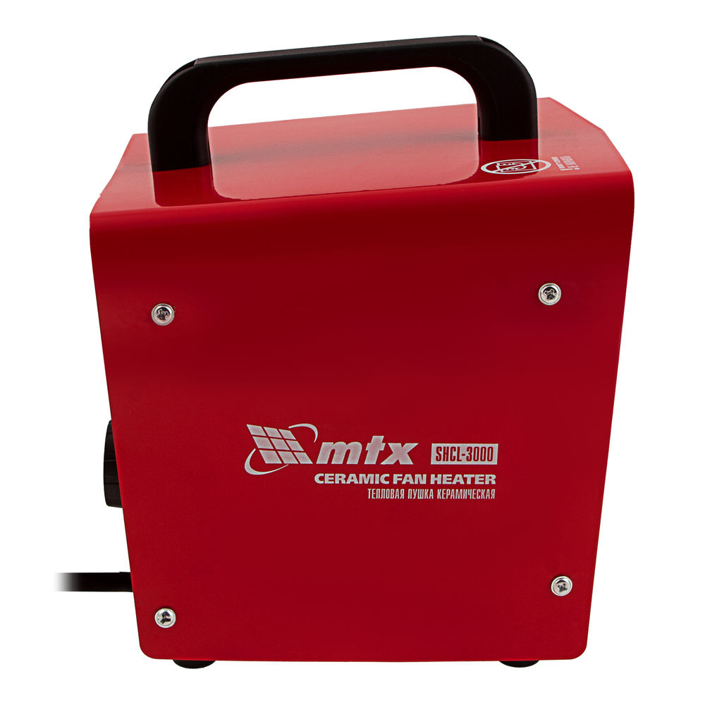 Тепловая пушка керамическая SHCL-3000, квадратная, 230 В, 480 м3/ч, 1/3 кВт// MTX (96403)