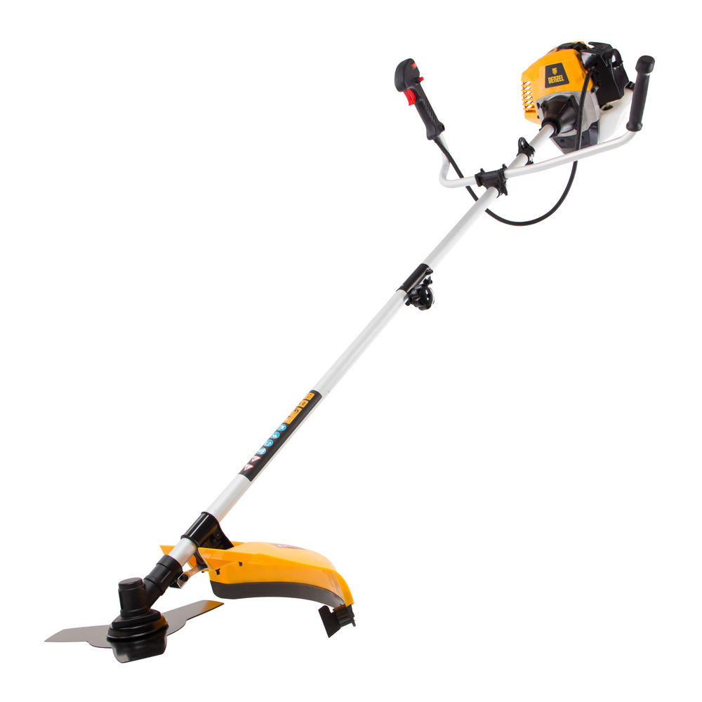 Триммер бензиновый DR-43S, 43 см3, разъемная штанга, состоит из 2 частей Denzel (96274)