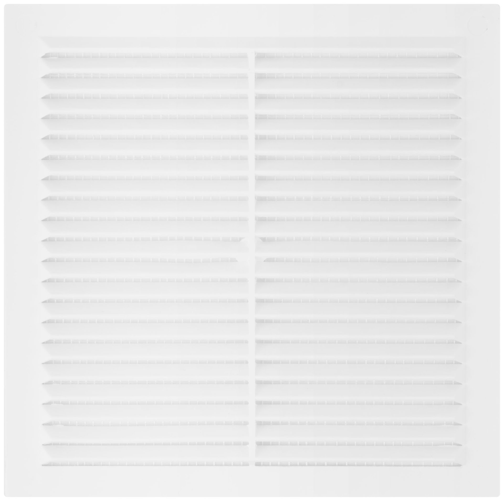 Вентиляционная решетка, пластиковая, 194 х 194 мм, с сеткой (75031)