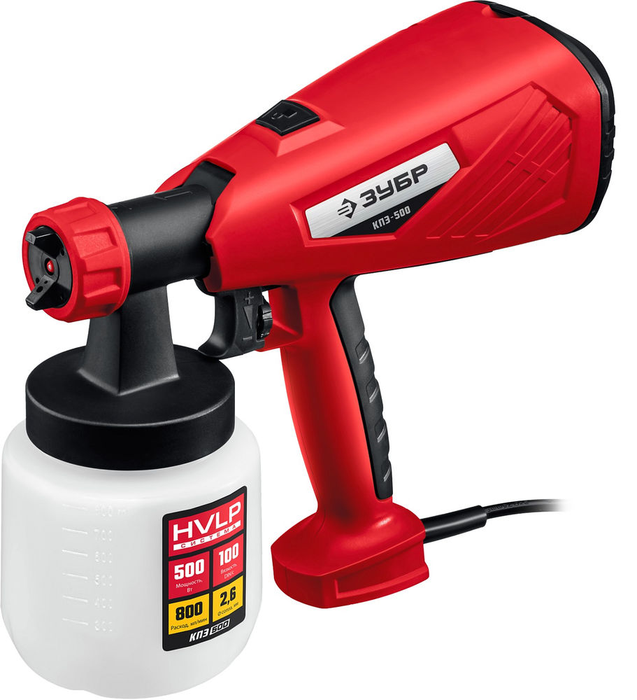 Краскопульт электрический воздушный 500 Вт ЗУБР КПЭ-500