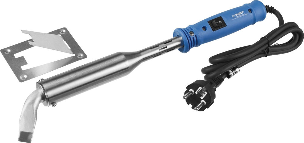 Электропаяльник Ceramic PRO 300 Вт, клин, высокомощный, пластиковая рукоятка ЗУБР Профессионал 55301-300