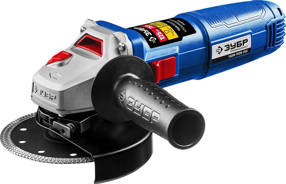 УШМ 750 Вт d125 мм Профессионал ЗУБР Компакт УШМ-П125-750