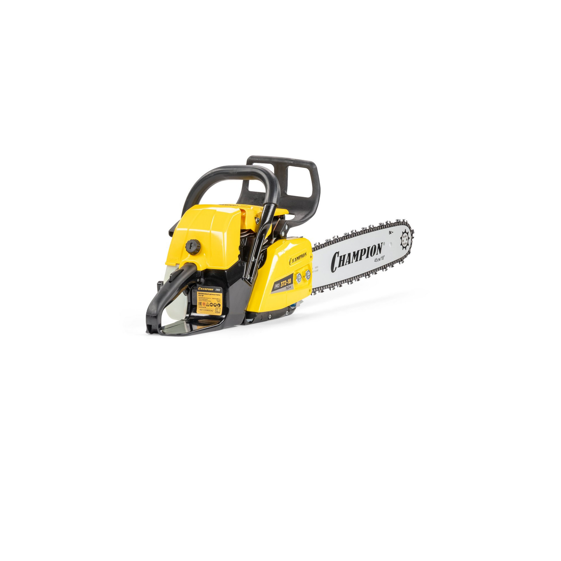 Бензопила CHAMPION 372-18 3/8-1,6-66 (PRO, 3,6кВт, 72см?, 6,6кг) N372-18