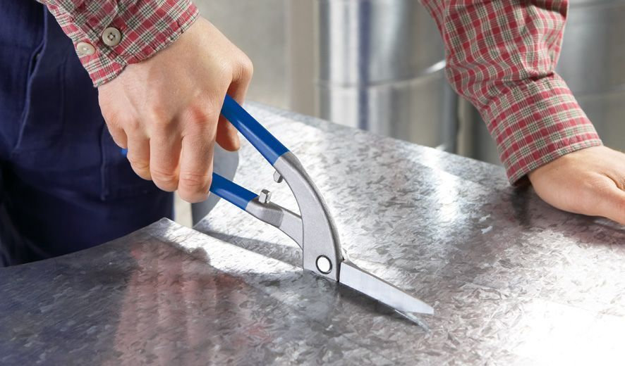 D118-300 Ножницы по металлу, пеликан, правые, рез: 1.0 мм, 300 мм, длинный прямой непрерывный рез (ER-D118-300)