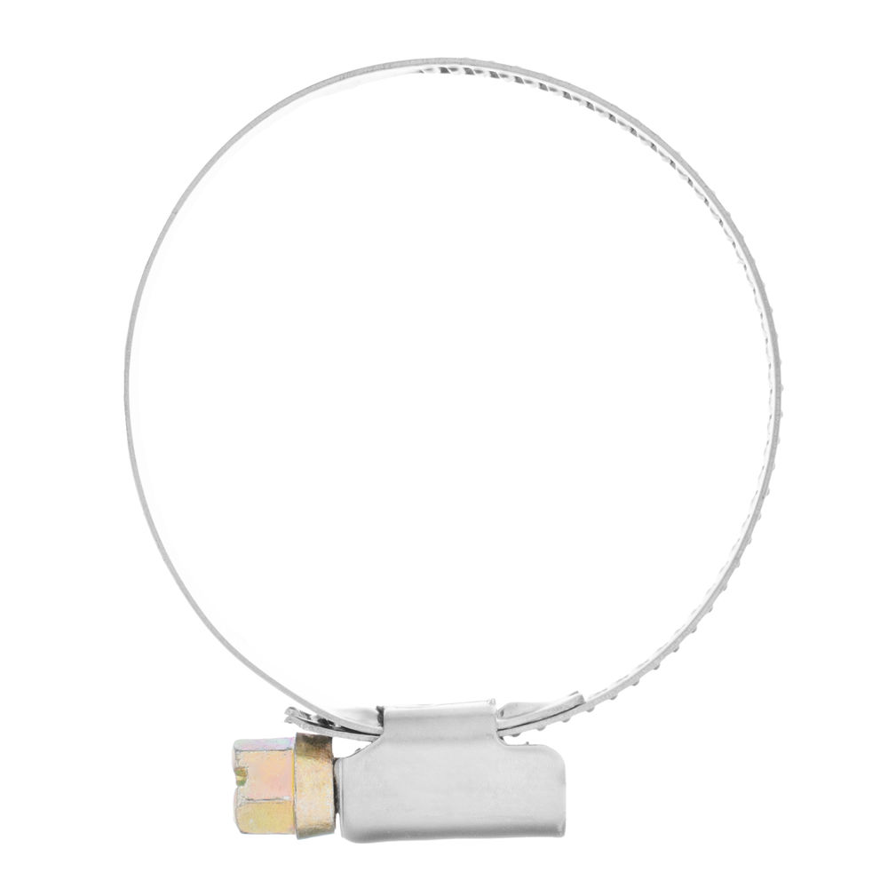 Хомуты нержавеющая сталь, Стандартное болтовое крепление 32-50 мм, 50 штук в упаковке, ширина 9 мм Сибртех (47582)