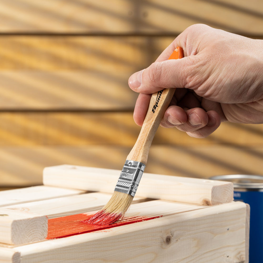 Кисть плоская Slimline 3/4 (20 мм) натуральная щетина, деревянная ручка Sparta (824155)