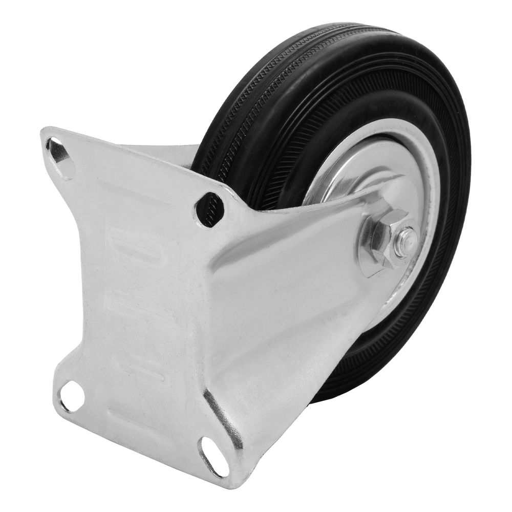 Колесо неповоротное D 125 мм, крепление платформенное Сибртех (687105)