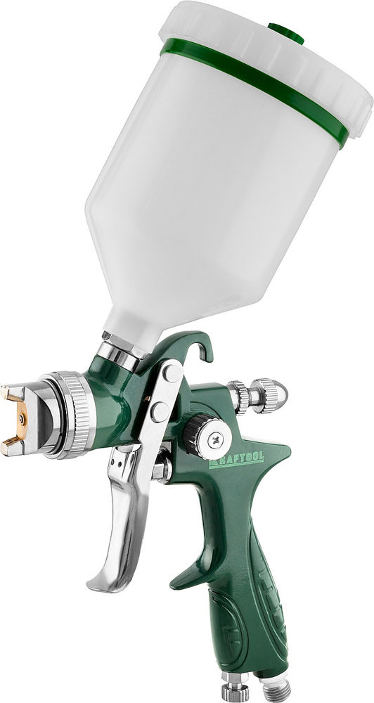 Пневматический краскопульт с верхним бачком AirKraft, HVLP, 1.7 мм KRAFTOOL 06522-1.7