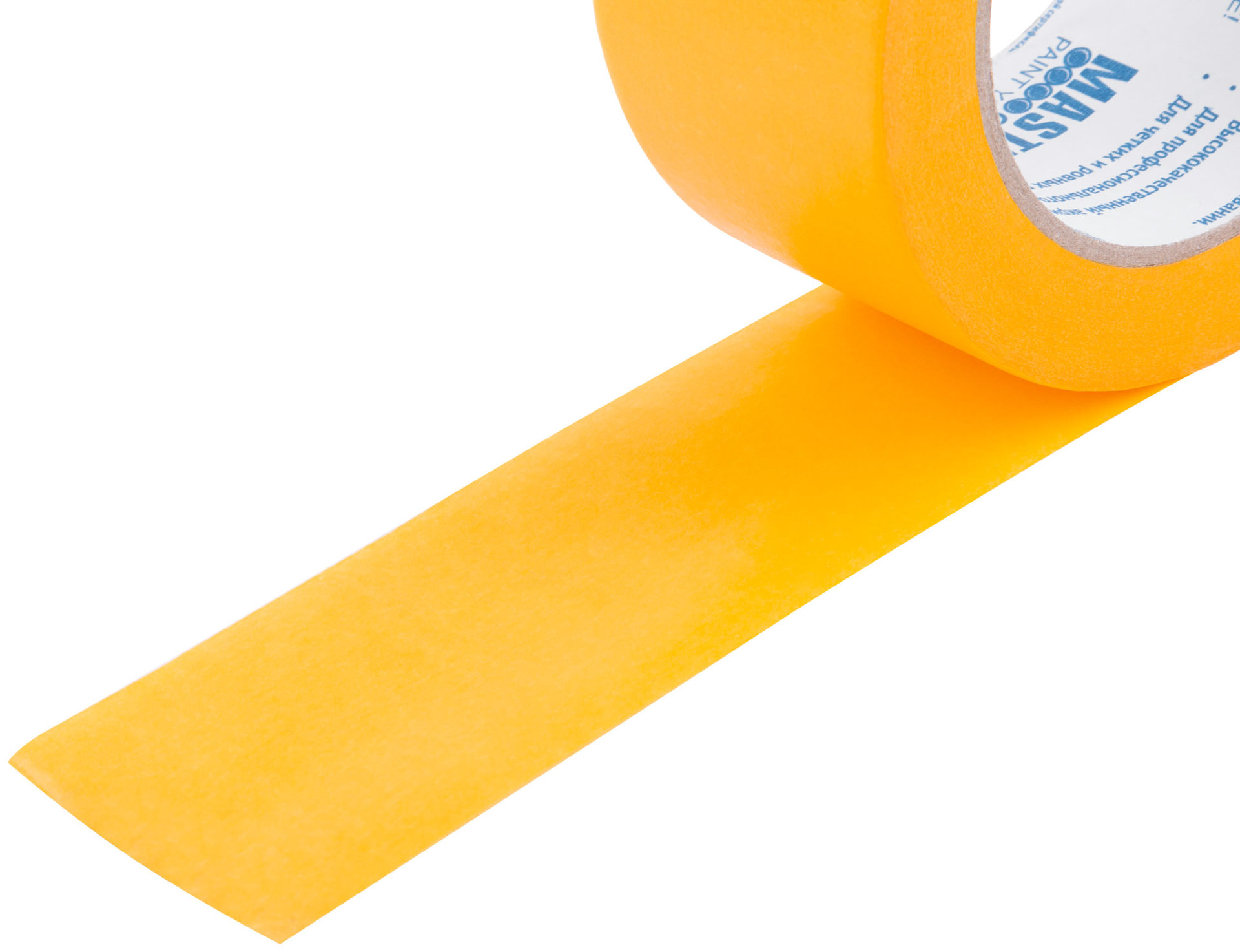 Лента малярная золотистая, рисовая бумага, термостойк. до 120°C, УФ-стойкость до 30 дней, 48 мм х 50 м (30-6127)