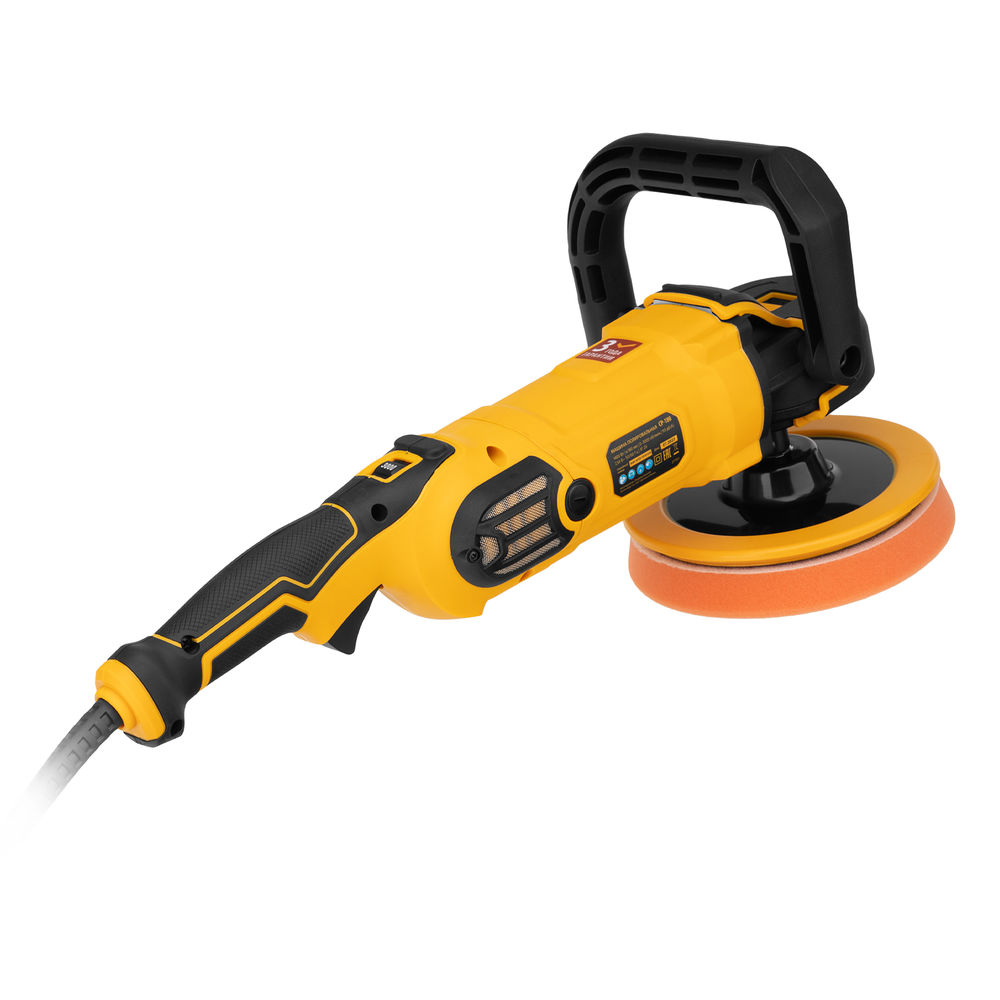 Машина полировальная CP-180, 1400 Вт, 180 мм, 0-3000 об/мин Denzel (27701)