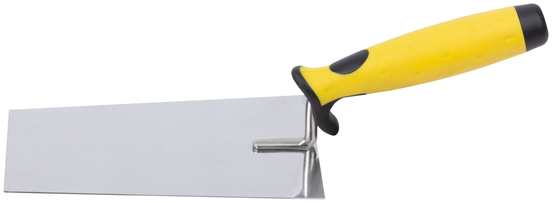 Мастерок нержавеющий, мягкая ручка, Профи, трапеция 180 мм (05077)