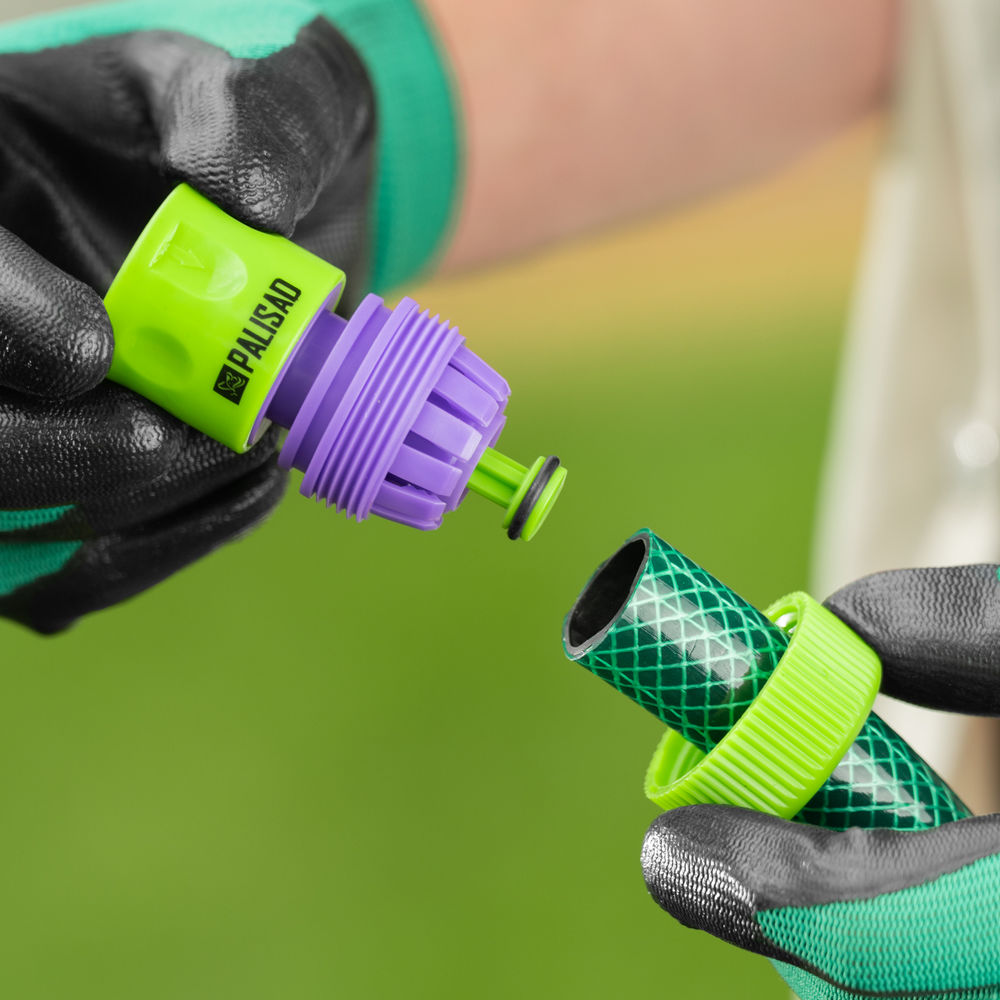 Набор поливочный, шланг 3/4, 25 м, 7 режимов пистолет, соединитель, адаптер Palisad (67423)