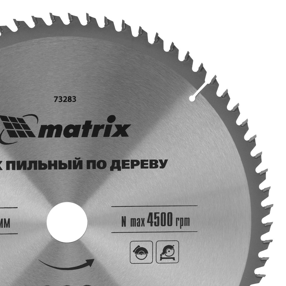 Пильный диск по дереву, 305 х 30 мм, 72 зуба Matrix Professional (73283)