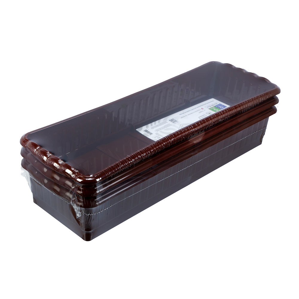 Поддон для рассады 470х166х82 мм, пластиковый, 3 шт, под 12 горшочков 250 мл. Palisad (643443)