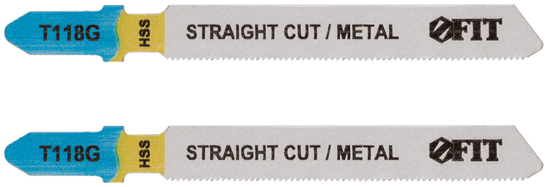 Полотна по металлу, HSS, фрезерованные, волнистые зубья, 76/51/0,7 мм (Т118G), 2 шт. (40908)