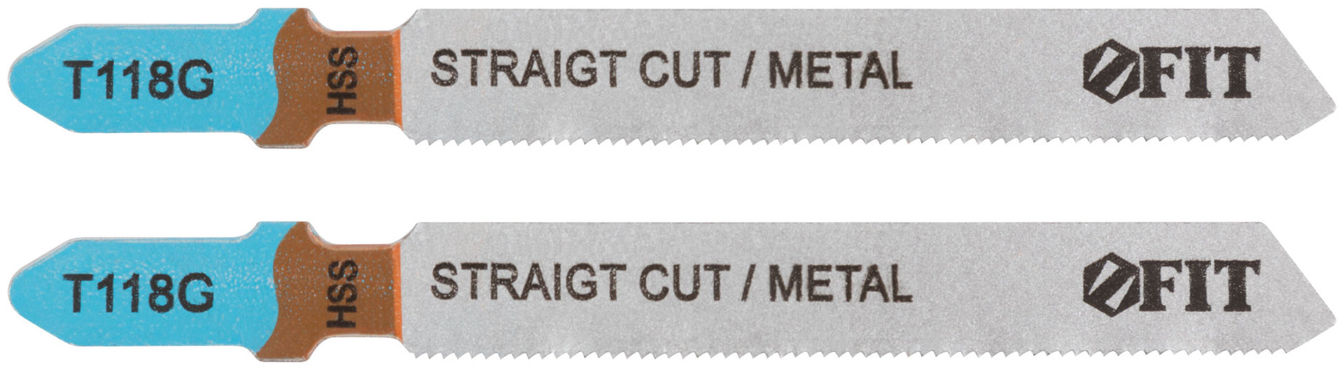 Полотна по металлу, HSS, фрезерованные, волнистые зубья, 76/51/0,8 мм (Т118G), 2 шт. (40963)