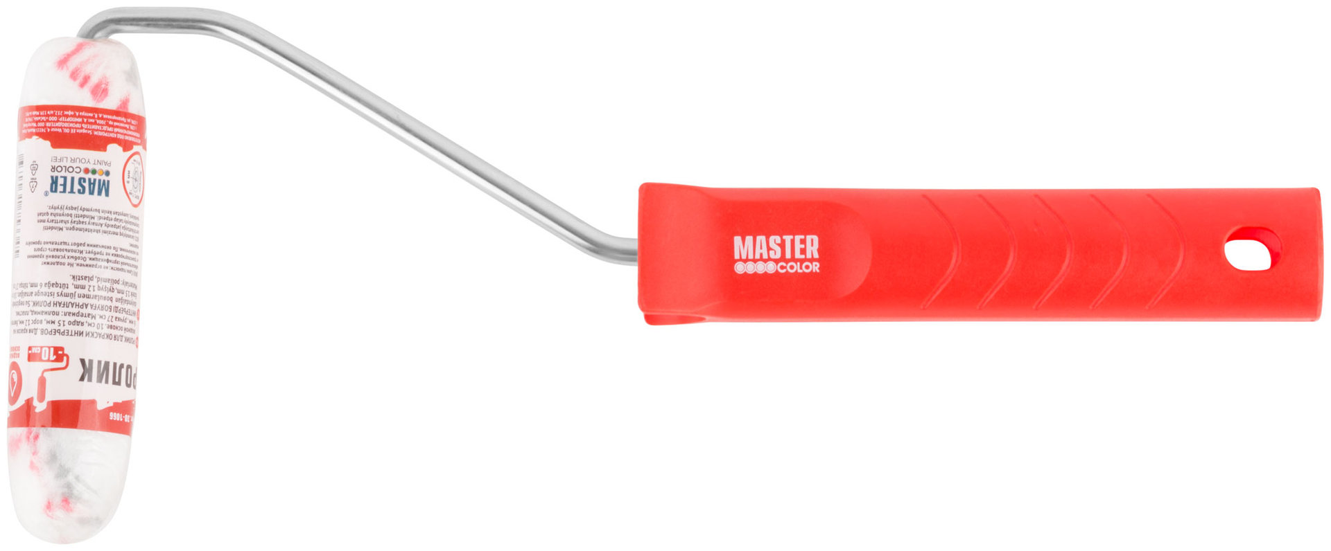 Ролик, ядро 15 мм, полиамид, ворс 12 мм, ручка 27 см, 100 мм (30-1066)