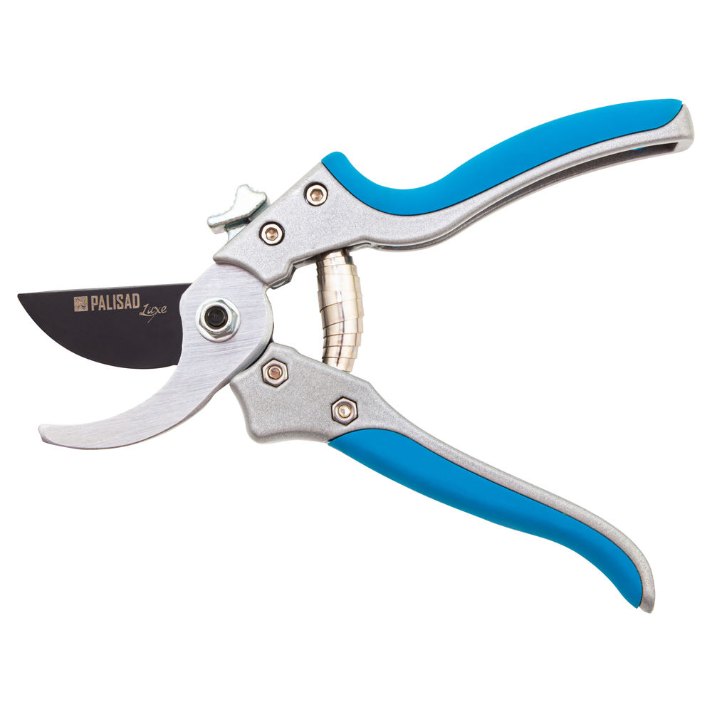 Секатор прямого реза, 205 мм, металлические обрезиненные рукоятки, Luxe, Palisad (60482)