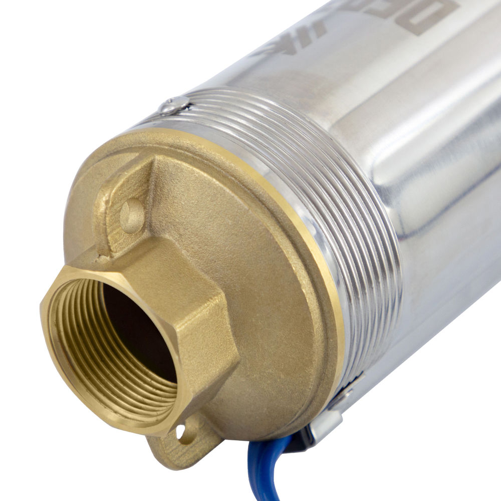 Скважинный насос DWC-4-140, центробежный, диаметр 4, 2000 Вт, 6000 л/ч, напор 140 м Denzel (97258)