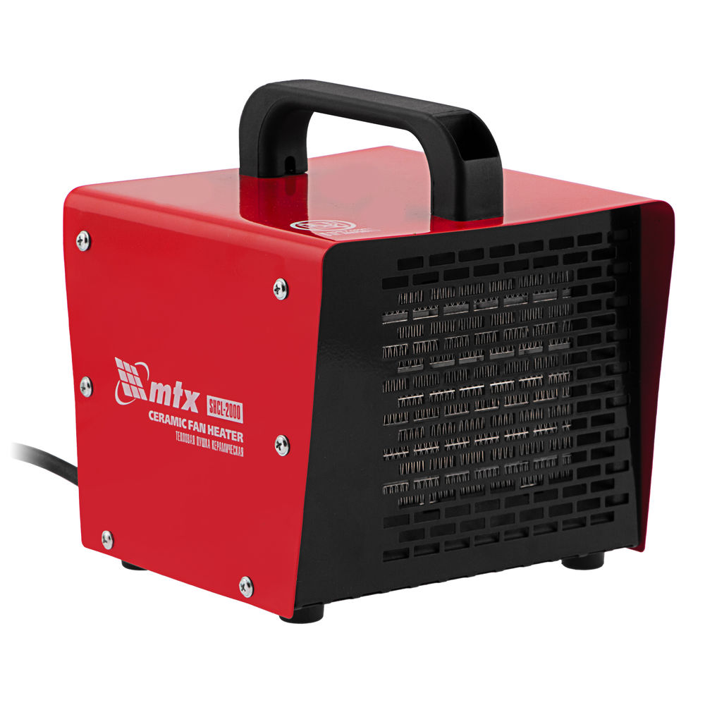 Тепловая пушка керамическая SHCL-2000, квадратная, 230 В, 125 м3/ч, 1/2 кВт// MTX (96402)