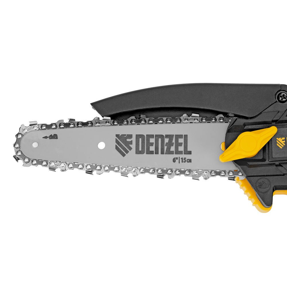 Цепная мини-пила аккумуляторная бесщет., CCS-150, шина 150 мм, Li-Ion, 20 В Denzel (58650)