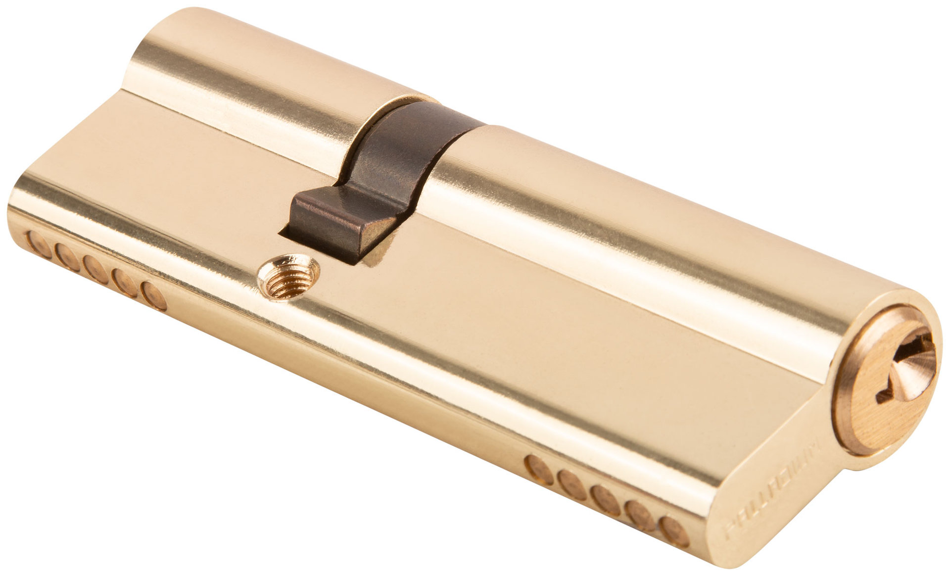 Цилиндровый механизм PALLADIUM асимметричный, 90 мм, ключ-ключ, латунь (67246)